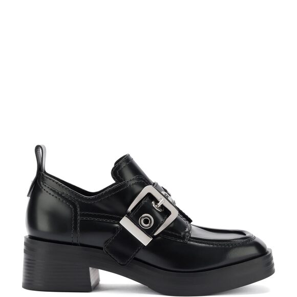 Larroude Stewart Shoes - Larroude Stewart Women's Oxford Black Leather Black 7.5